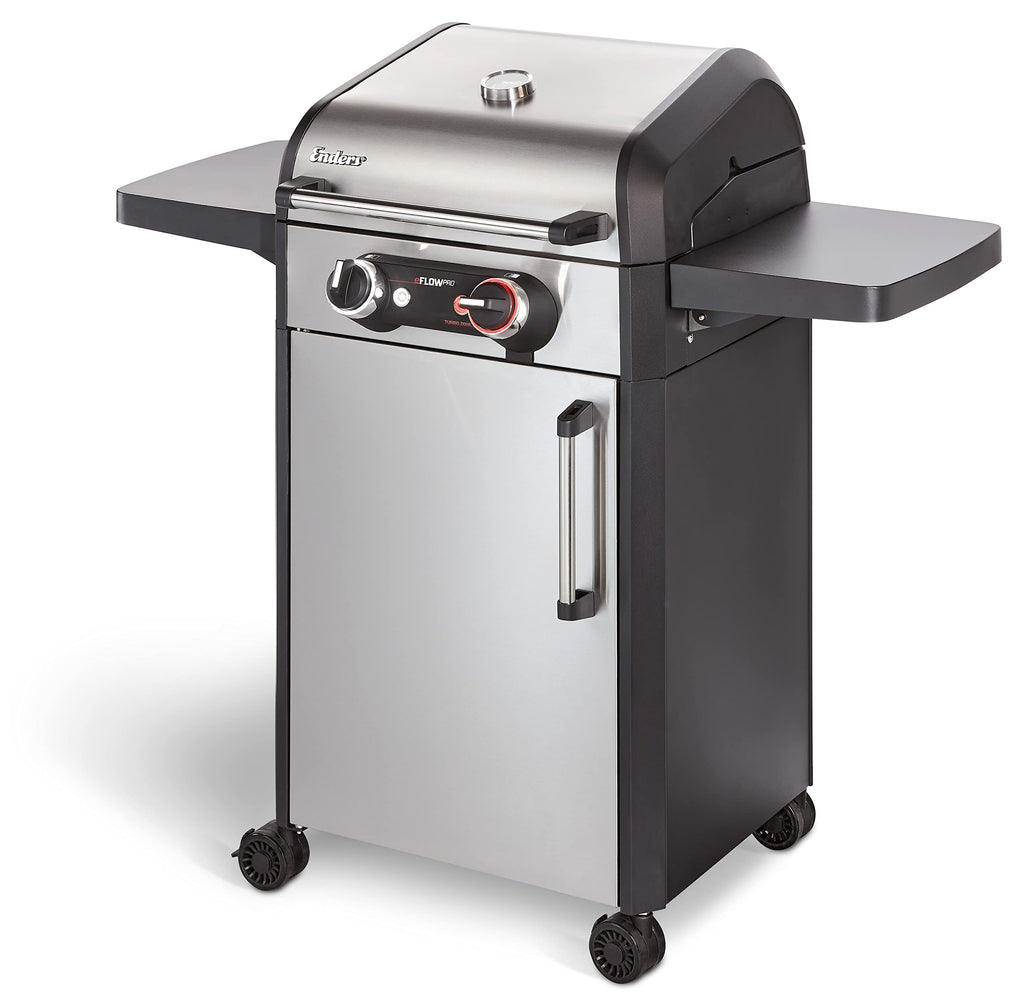 Enders Elektrogrill eFLOW PRO 2 TURBO SHADOW, Gussrost SWITCH GRID, TURBO ZONE für heiße Temperaturen, SIMPLE CLEAN Reinigungssystem, Aluguss an Garhaube & Brennkammer, Grillwagen #97126