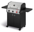 Enders® Gasgrill CHICAGO NEXT 3, 3 Edelstahlbrenner, doppelwandige Garhaube, 2 abklappbare Seitenablagen, integriertes Thermometer - Gussrost 9.6 kW, #89396
