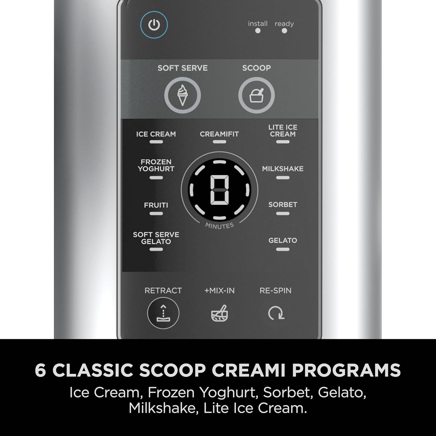 Ninja CREAMi Scoop and Swirl Soft Serve and Ice Cream Maker with 2x Tubs | 13 Functions, Makes Ice Cream, Soft Serve, Gelato, Sorbet, Milkshakes and More, Mix-In Option, Platinum Silver, NC701UK