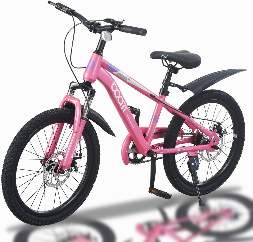 Kinderfahrrad Mountainbike für Jungen Mädchen 5-14 Jahre, 18/20/22 Zoll, Stoßdämpfer, Doppelscheibenbremse, Schlammbrett
