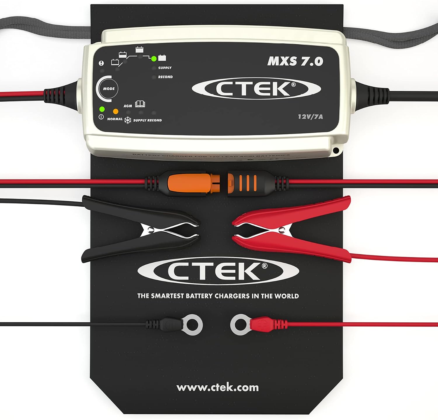 CTEK MXS 7.0, Batterieladegerät 12V Für Größere Fahrzeugbatterien, Batterieladegerät Boot, LKW, Wohnwagen, Wohnmobil Ladegerät, Versorgungsfunktion, Rekonditionierungsmodus Und Winterprogramm