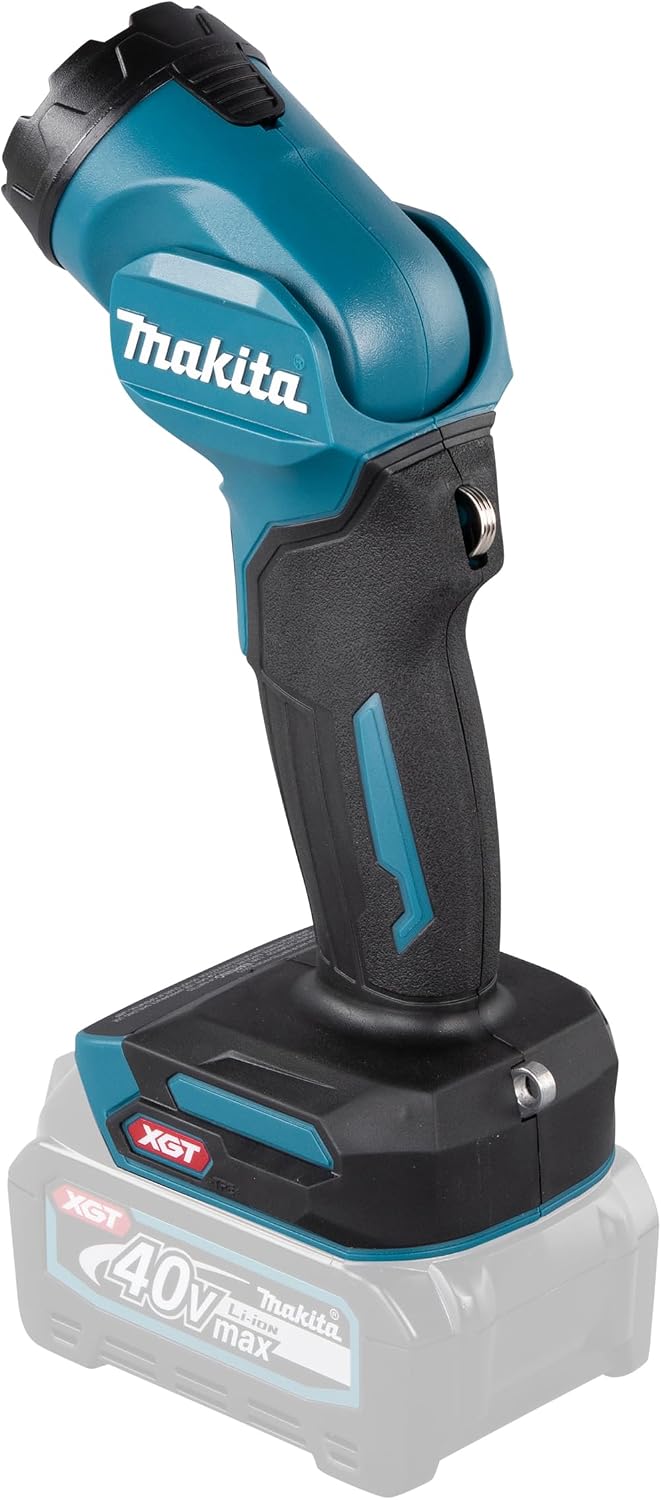 Makita ML001G LED-Akku-Handleuchte 40V max. (ohne Akku & Ladegerät), 160 Lumen, Leuchtkopf um 170° schwenkbar
