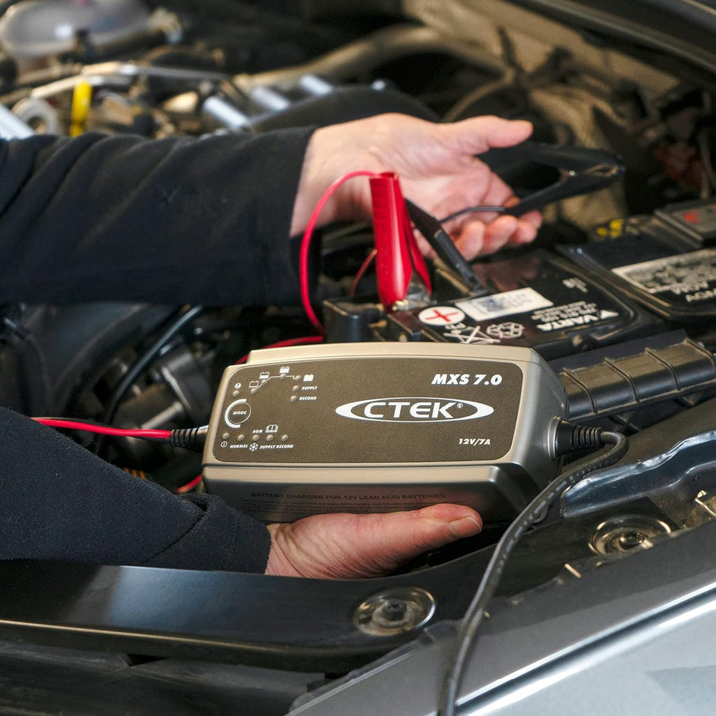 CTEK MXS 7.0, Batterieladegerät 12V Für Größere Fahrzeugbatterien, Batterieladegerät Boot, LKW, Wohnwagen, Wohnmobil Ladegerät, Versorgungsfunktion, Rekonditionierungsmodus Und Winterprogramm