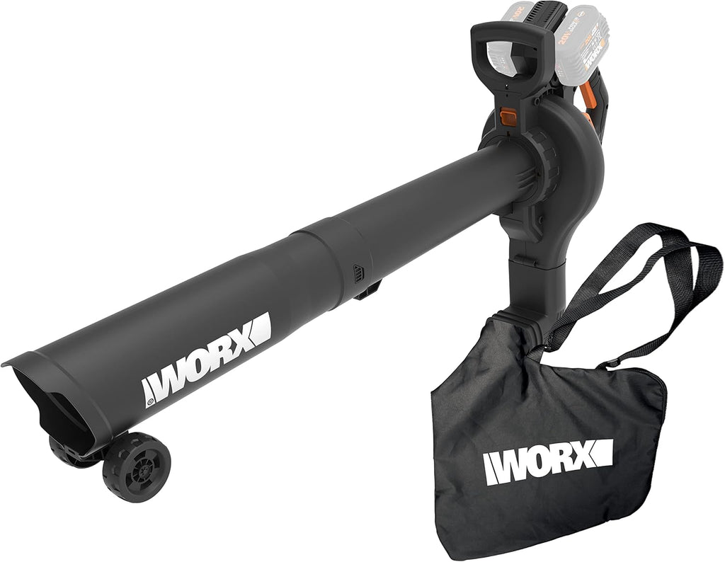 WORX WG583E.9 Akku-Laubbläser/Laubsauger 40V(2x20V), 575 m³/h Blasleistung