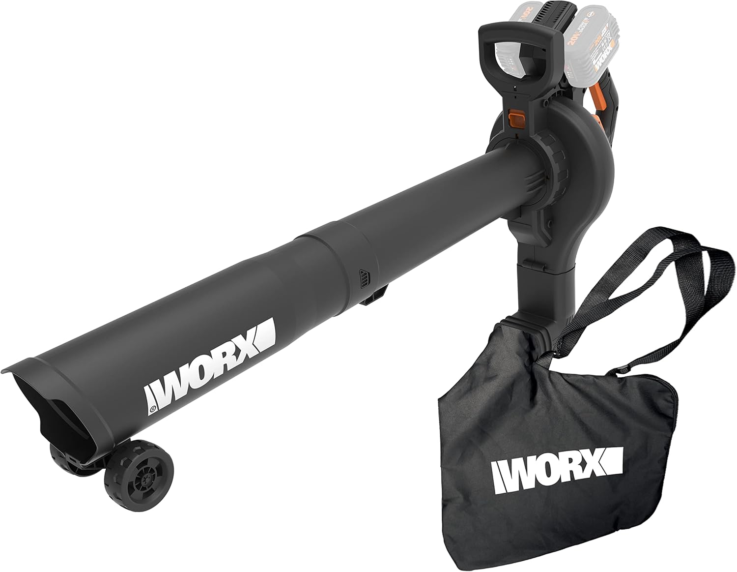 WORX WG583E.9 Akku-Laubbläser/Laubsauger 40V(2x20V), 575 m³/h Blasleistung