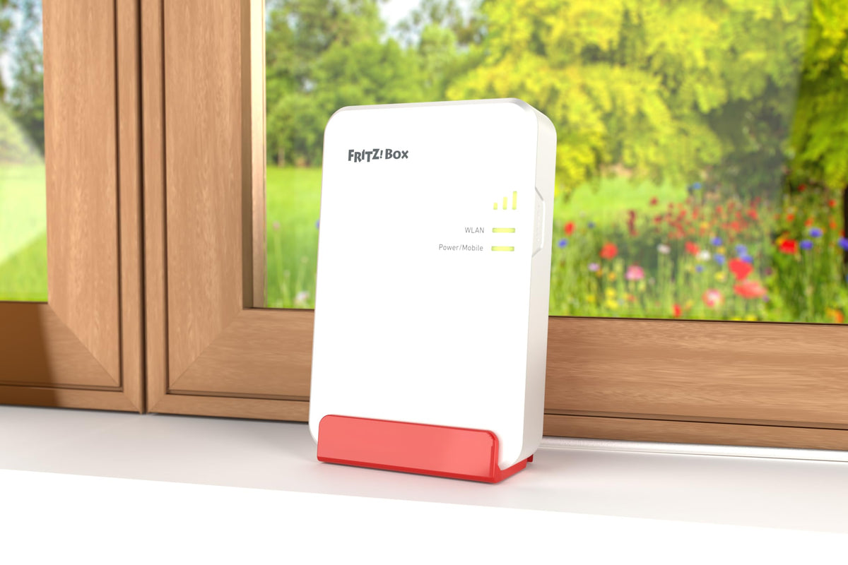 FRITZ!Box 6860 5G – Mobilfunk-Router mit Wi-Fi 6, PoE+, DECT & IP65-Gehäuseo