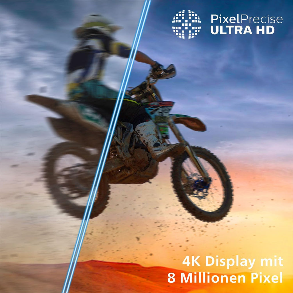 Philips 55PUS7800 4K QLED Smart TV - 55 Zoll Display mit Pixel Precise Ultra HD, Titan OS Plattform und Dolby Atmos Sound - Funktioniert mit Alexa und Google Sprachassistent