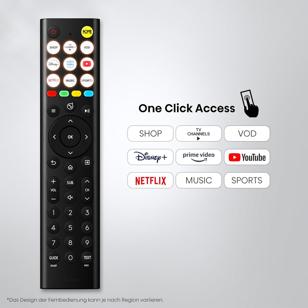 Hisense 40E4DS Fernseher 40 Zoll, 4K FHD Smart TV, Hi-View AI Engine, 60Hz Game Mode, Natural Colour Enhancer, Dolby Audio