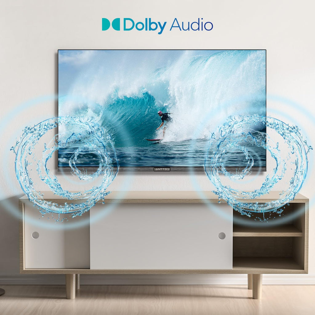 Antteq E32-AH1Q1L Fernseher 32 Zoll Frameless LED TV 81 cm mit HD Ready