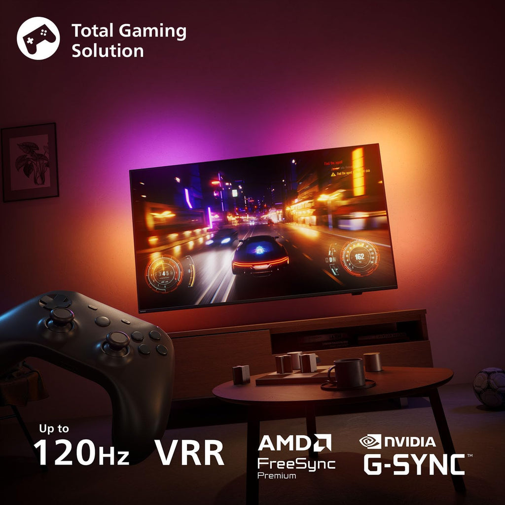 PHILIPS Ambilight 48OLED760 4K OLED Smart TV - 48 Zoll Display mit P5 AI Perfect Picture Engine Ultra HD, Titan OS, Dolby Vision und Atmos Sound - Funktioniert mit Alexa und Google Sprachassistent