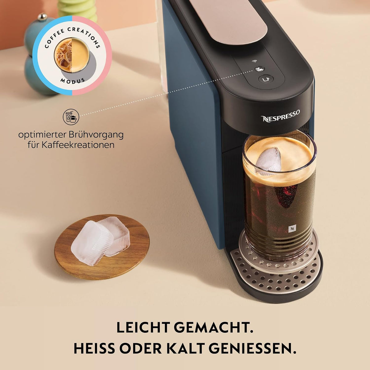 NESPRESSO KRUPS Vertuo Up Blau Kapselmaschine XN9404