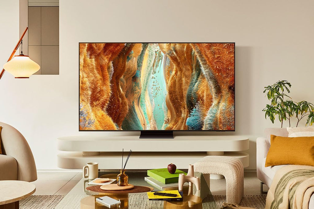 Samsung Neo QLED 4K QN70F 55 Zoll (138 cm) Mini LED Fernseher, Optimiert für Fussball, NQ4 AI Gen2 Prozessor, Quantum Matrix Technology Slim, Motion Xcelerator, Samsung Vision AI Smart TV