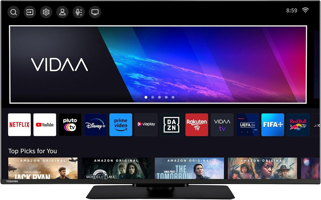 Toshiba 50UV3463DA Fernseher 50 Zoll VIDAA Smart TV mit 4K UHD Auflösung