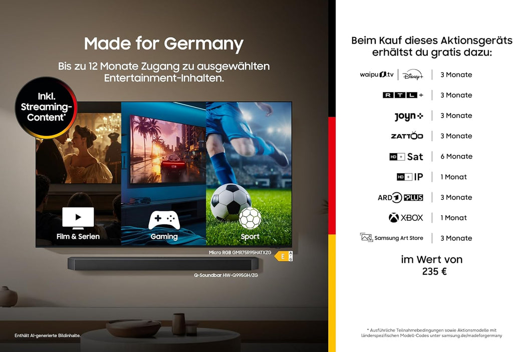 Samsung The Frame LS03F 4K QLED 65 Zoll (163 cm) UHD, NQ4 AI Gen2 Prozessor, Art Mode, Artful Picture Quality, One Connect Kabel, 2025