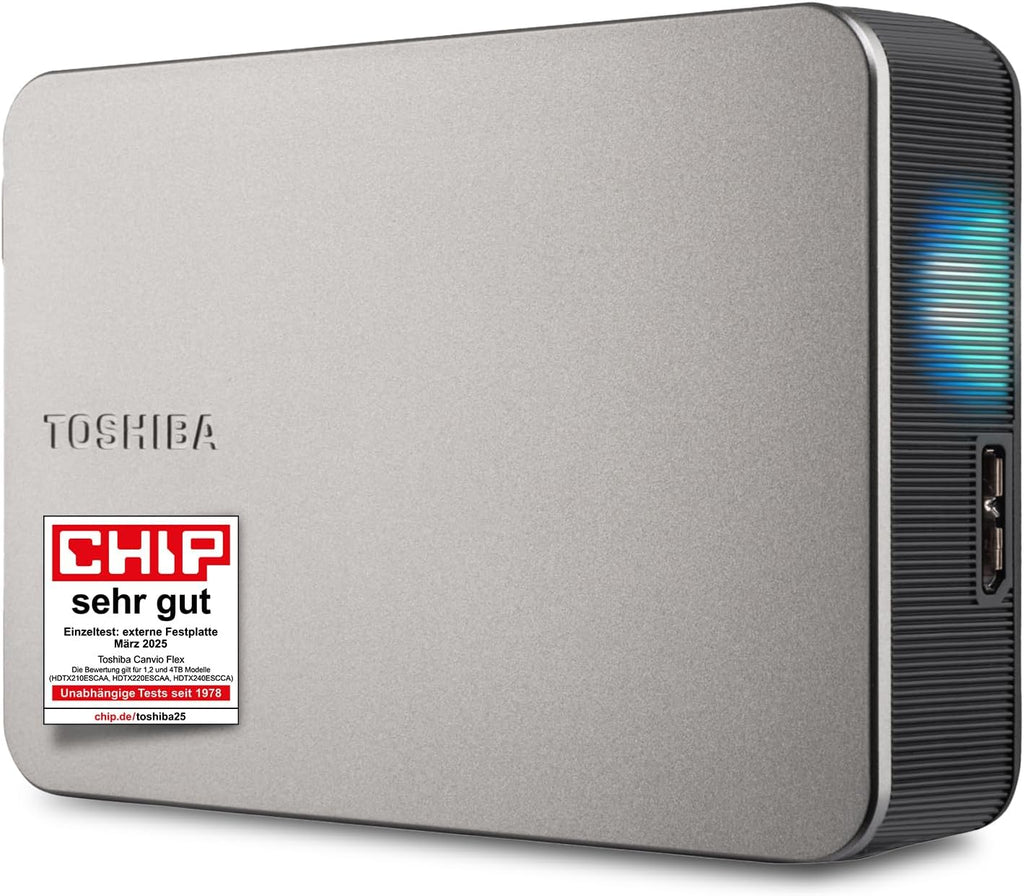 Toshiba Canvio Flex Disco Rigido Esterno 4 Tb Usb Tipo A 3.2 Gen 1 [3.1 Gen 1] Argento (toshiba Canvio Flex 4tb Silver)