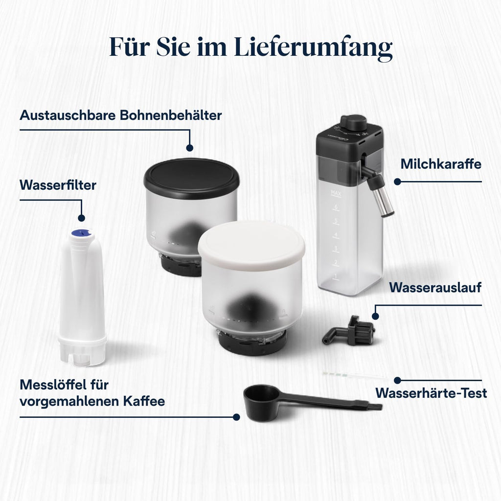 De'Longhi Rivelia - Kaffeevollautomat 16 Getränke Weiß