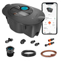 Gardena AquaPrecise, Pipeline Bewässerungssystem für Rasenflächen bis zu 320 m²: solarbetrieben, gleichmäßige Wasserverteilung, für jede Gartenform, Bluetooth, unterirdische Installation (16001-20)