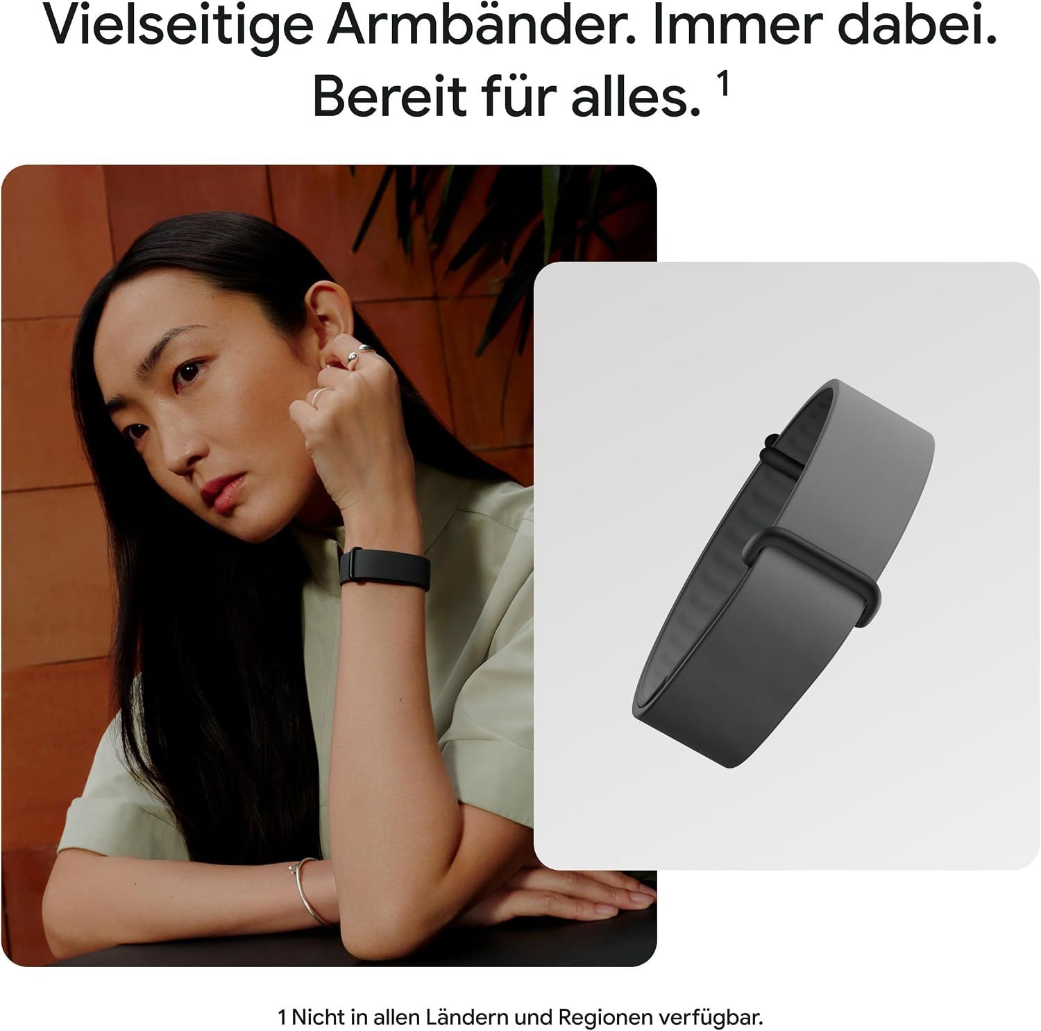 Google Fitbit Air - Activity Tracker without Display with Fitness Tracking, Heart Rate Monitor and Sleep Analysis - Personalised AI-based Coaching - Up to 7 Days Battery Life - Obsidian