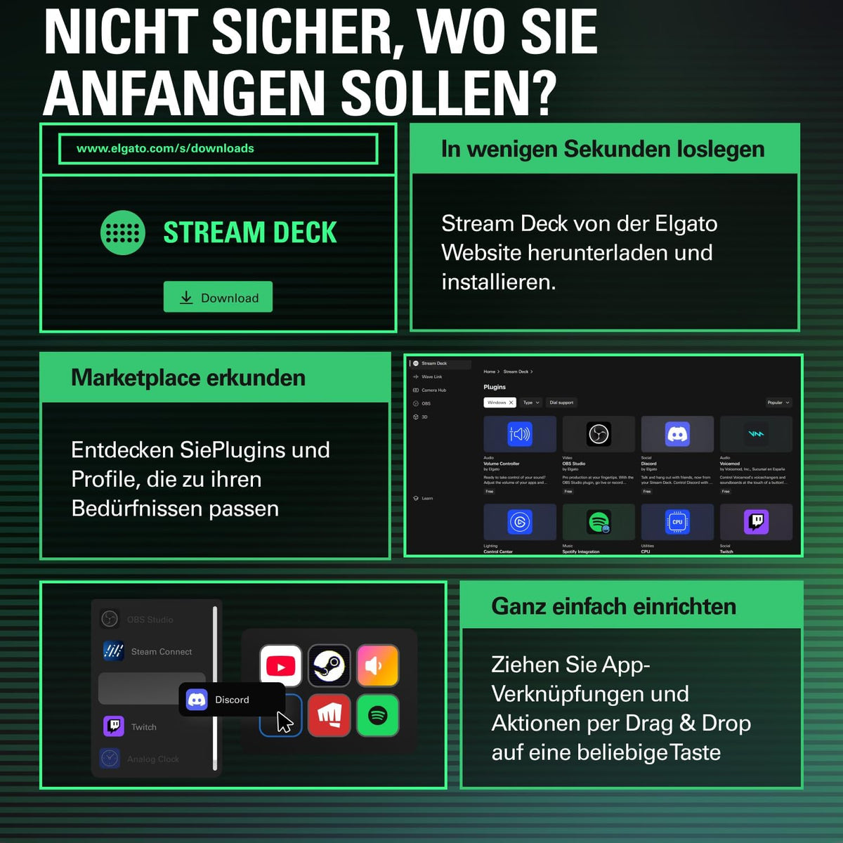 Elgato Stream Deck MK.2 - Studio Controller, 15 Macro Keys, Triggering Action in Apps and Software such as OBS, Twitch, YouTube and More, for Mac and PC | For actions in OBS, Twitch, YouTube and more, visual feedback, hundreds of plugins, Mac and PC