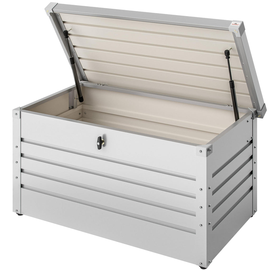 Gardebruk Gartenbox verschließbar, aus Metall, 385L, inkl. Handschuhe