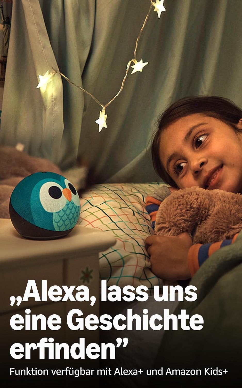 Echo Dot Kids (newest gen) | Wi-Fi and Bluetooth smart speaker with Alexa | With 1 year of Amazon Kids+ content | Stardust