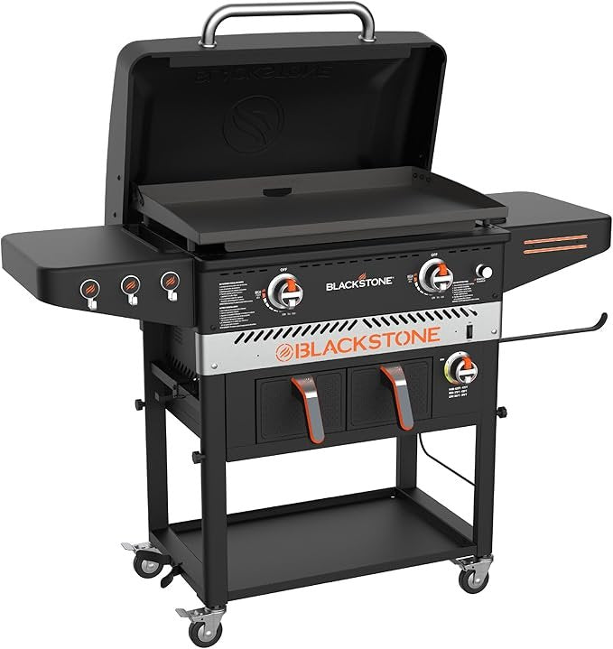 Blackstone 28” Griddle with Air Fryer Combo & 2 Burners – Produktbeschreibung: