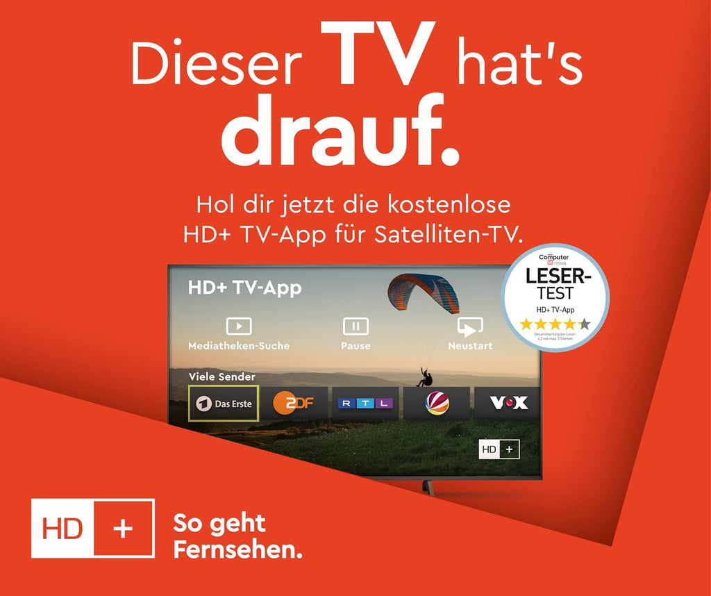 JVC Fernseher 32 Zoll Smart TV powered by TiVo (Full HD, HDR, Triple-Tuner, 6 Monate HD+ inkl.) LT-32VF5355W