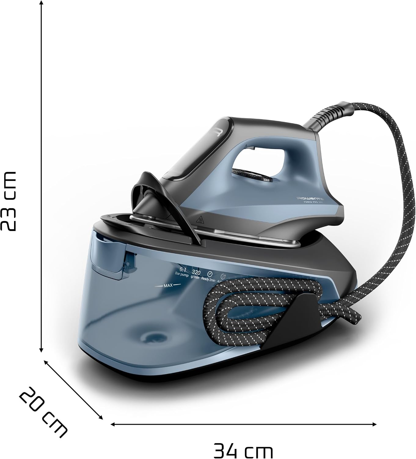 Rowenta Force Pro 300 Dampfbügelstation, 2400 Watt, 6,1 bar Pumpendruck