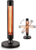 Enders Terrassenheizer Moow, Elektro Standstrahler, Heizpilz, 2 Leistungseinstellungen, 900 W, Infrarot-Strahlungswärme, Kippsicherung und Transportgriff, 60° zuschaltbare Oszillationsfunktion #49246