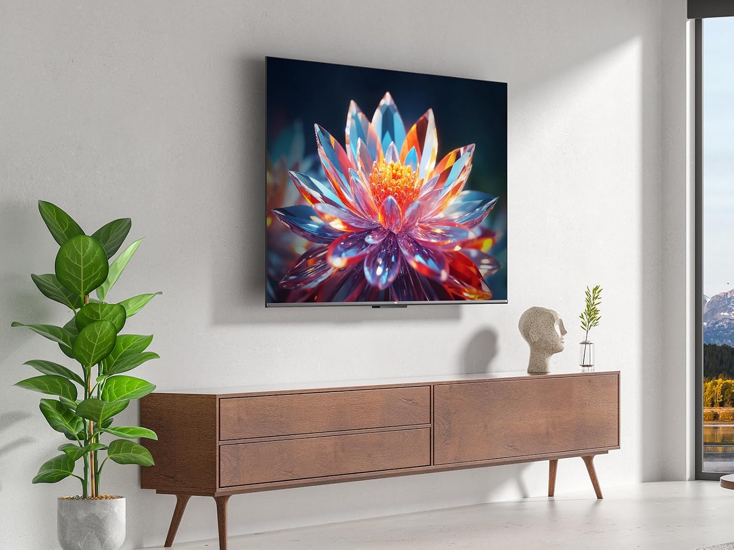 TCL 50T6C 50 Zoll QLED Fernseher, 4K UHD Fire TV, HDR10+, Dolby Vision & Atmos, Smart TV mit Sprachsteuerung mit Alexa, Google Cast & AirPlay 2