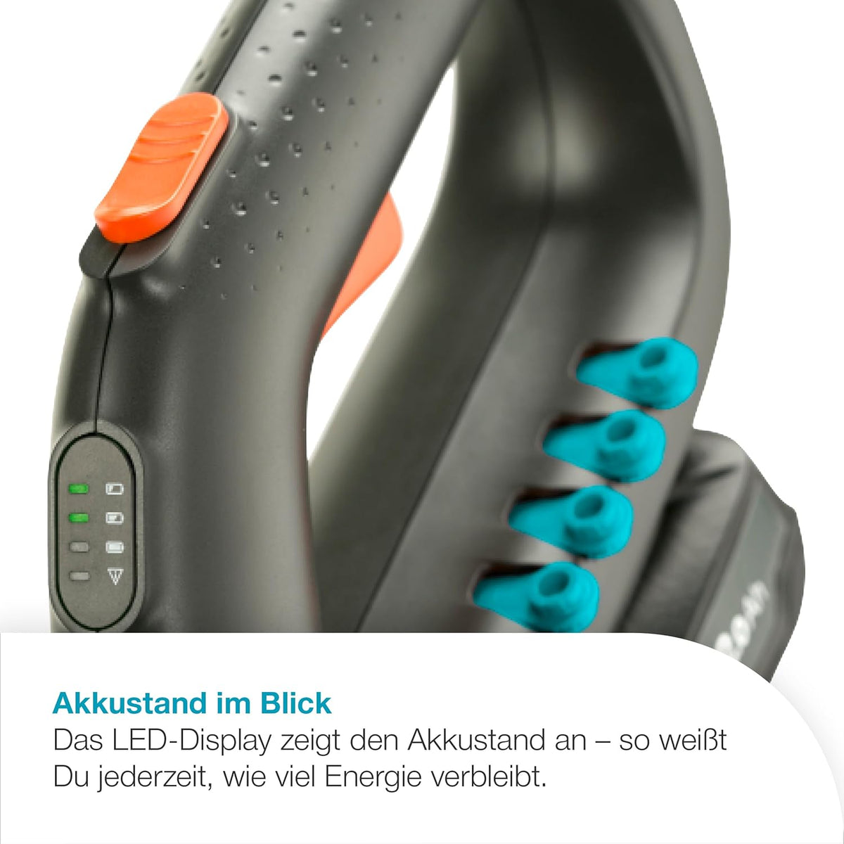 Gardena Akku-Rasentrimmer EasyCut 23/18V P4A Ready-to-Use Set: Leistungsstark, Leichtgewicht, Teleskopgriff, Neigbarer Trimmerkopf, Kabellos (14700-20)