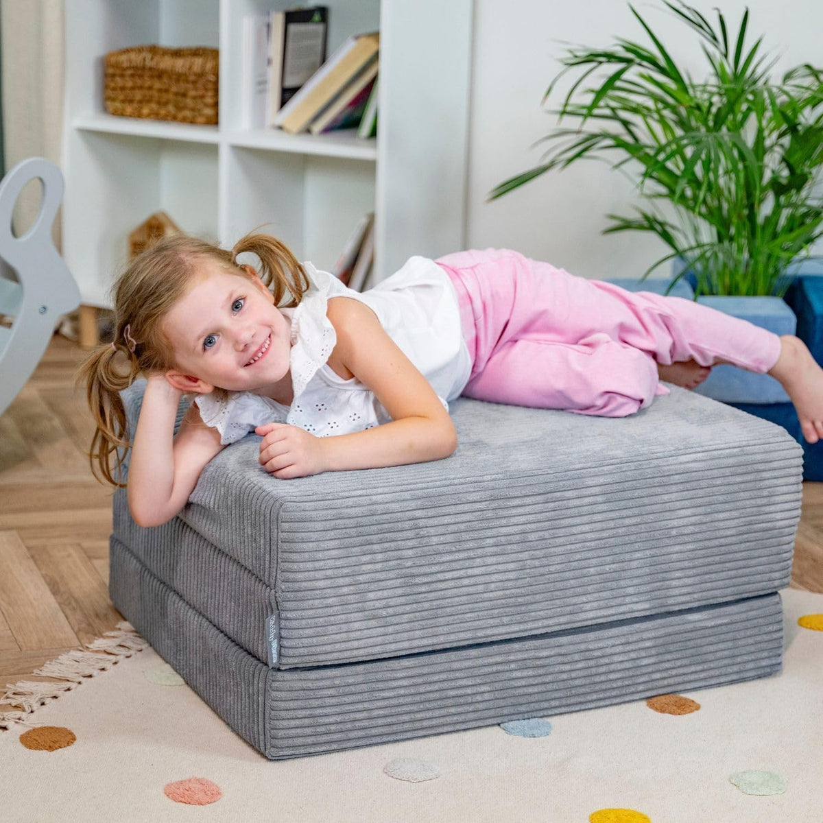 KiddyMoon Kinder Matratzen Aufklappen aus Schaumstoff Kindermatratze Kinderzimmer Faltmatratze