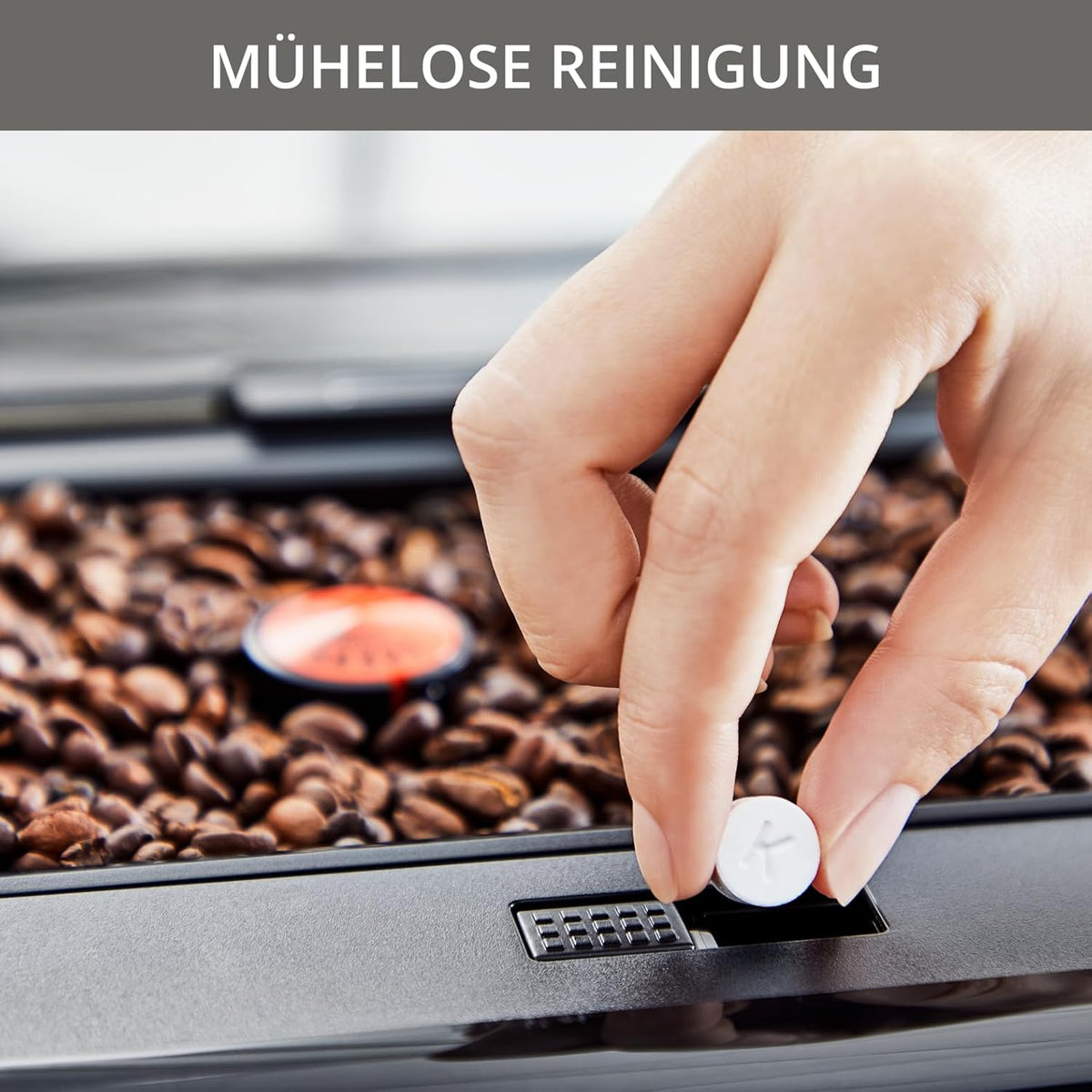 Krups Intuition Preference Kaffeevollautomat mit Smartphone-ähnlicher Bedienung, 3.5" Farb-Touchscreen, Smart Slide Technology, intuitives Lichtsystem, 11 Getränke, Milchbehälter, EA873810