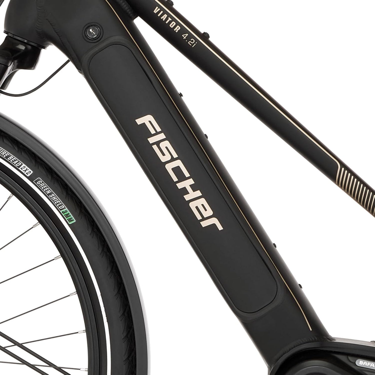 Fischer E-Bike Trekking VIATOR 4.2i Active Electric Bicycle for Men and Women, RH 50, Mid Motor 80 Nm, 36 V Battery