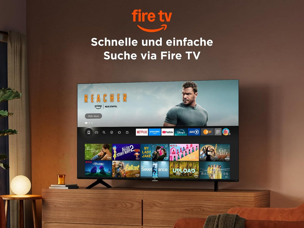 TCL 43SF560 – 43 Zoll, Full HD Smart QLED Direct LED TV mit Fire TV & HDR, Metallic Design, Rahmenlos
