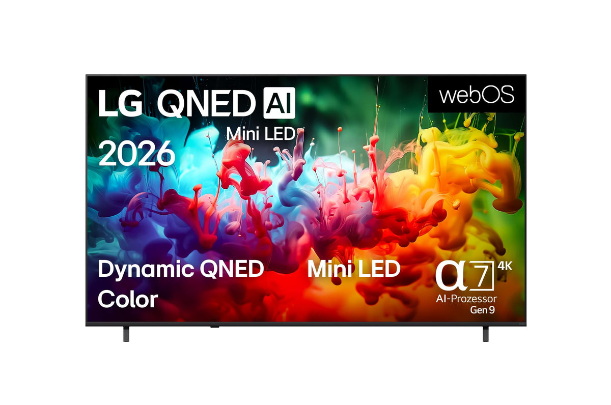 LG 65QNED7EB3C TV 65 Zoll, 1650 Mm, 4K QNED Mini LED AI, α7 Gen9 Prozessor, webOS 26, 60Hz, VRR, Modelljahr 2026