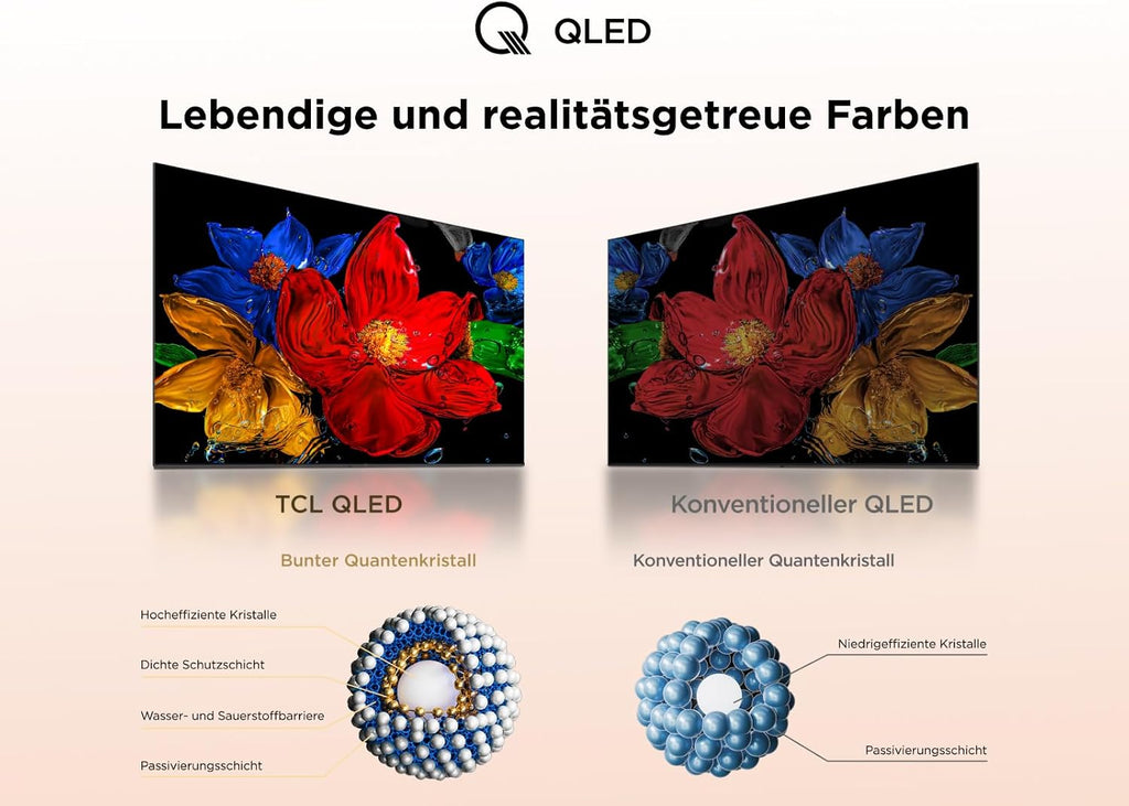 TCL 43SF560 – 43 Zoll, Full HD Smart QLED Direct LED TV mit Fire TV & HDR, Metallic Design, Rahmenlos