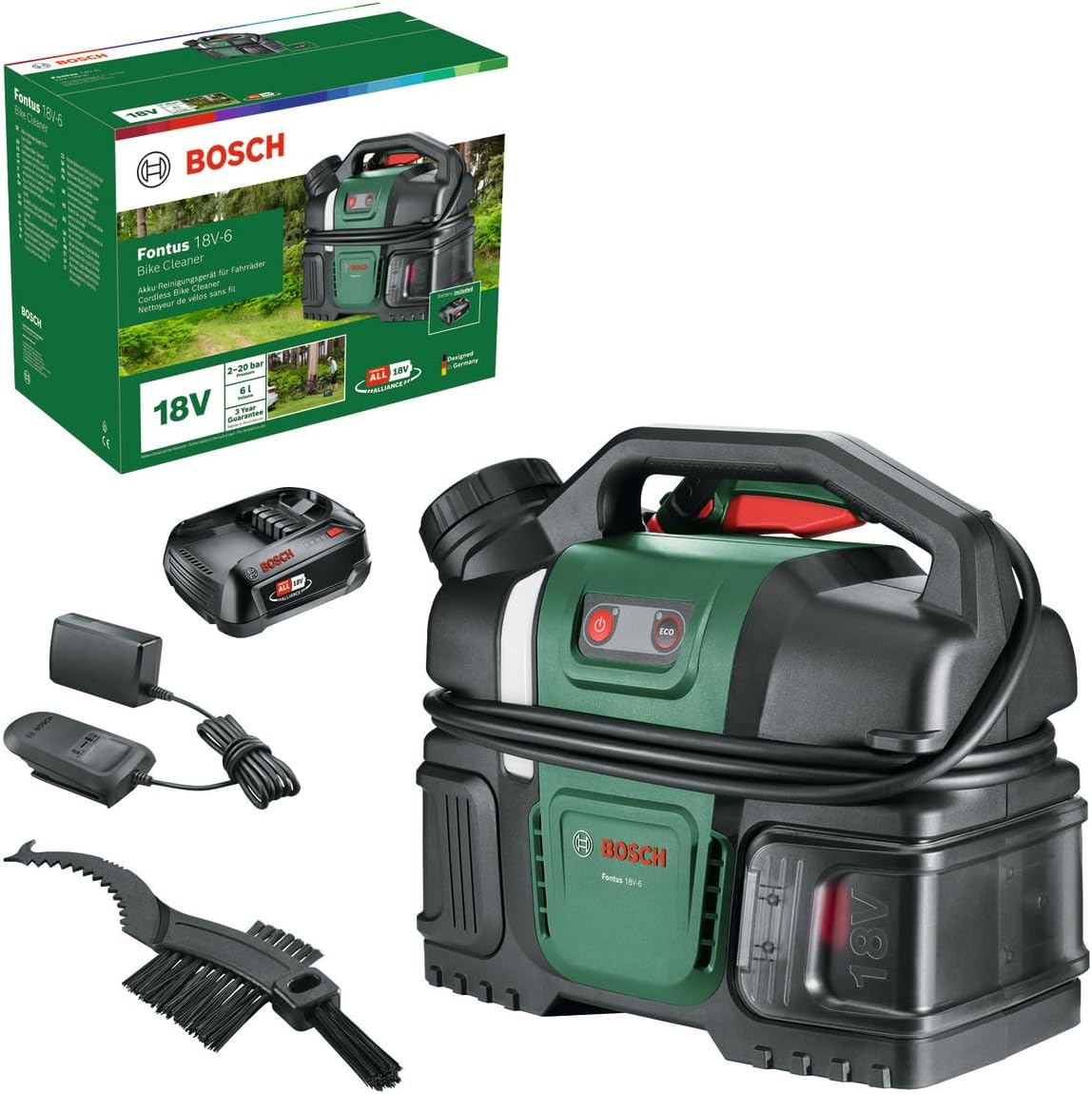 Bosch Akku-Druckreiniger Fontus 18V-6 für Fahrräder