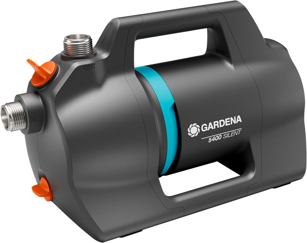 Gardena Gartenpumpe 5400 Silent Pumpen: 26% mehr Wasserdurchfluss bei gleichem Energieverbrauch im Vergleich zum Vorgänger-Modell*, Leise im Betrieb (09086-20)