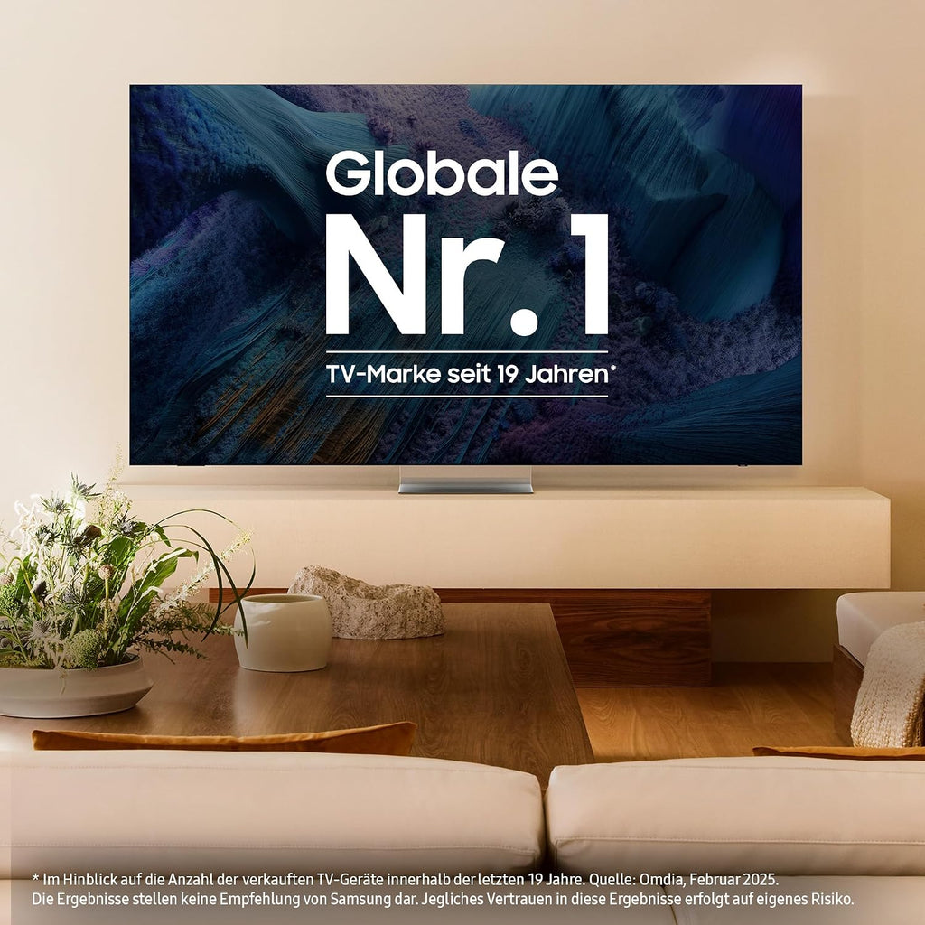 Samsung Neo QLED 4K QN90F 50 Zoll (125 cm) Mini LED Fernseher, Antireflexion, NQ4 AI Gen3 Prozessor, Neo Quantum HDR, 4K Upscaling Pro, Dolby Atmos, Knox Security, Samsung Vision AI Smart TV
