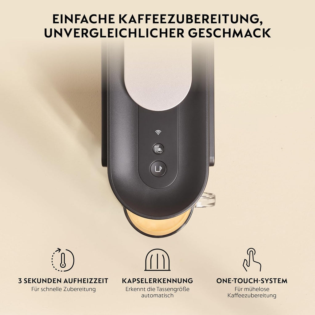 NESPRESSO KRUPS Vertuo Up Schwarz Kapselmaschine XN9408