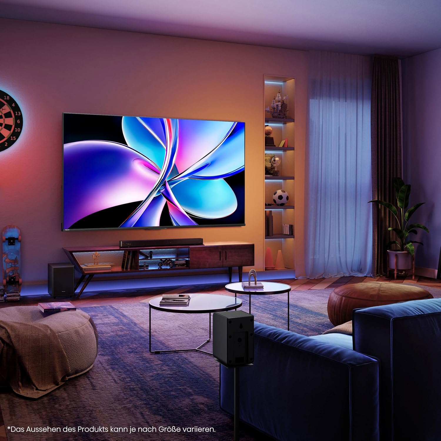 Hisense 55E7Q PRO Fernseher 139cm (55 Zoll) 4K UHD QLED, Smart TV,144Hz Game Mode PRO,Filmaker Mode, AMD FreeSync Premium,AI HDR Upscaler,Dolby Vision IQ,Dolby Atmos,Sprachsteuerung[2025]