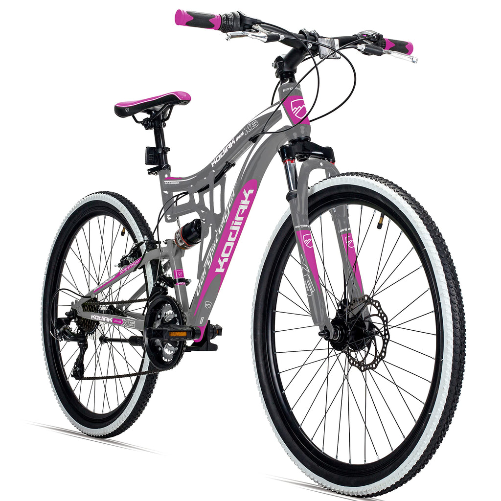Bergsteiger Kodiak 24/26/29 Zoll Mountainbike Herren Fully MTB 21 Gang