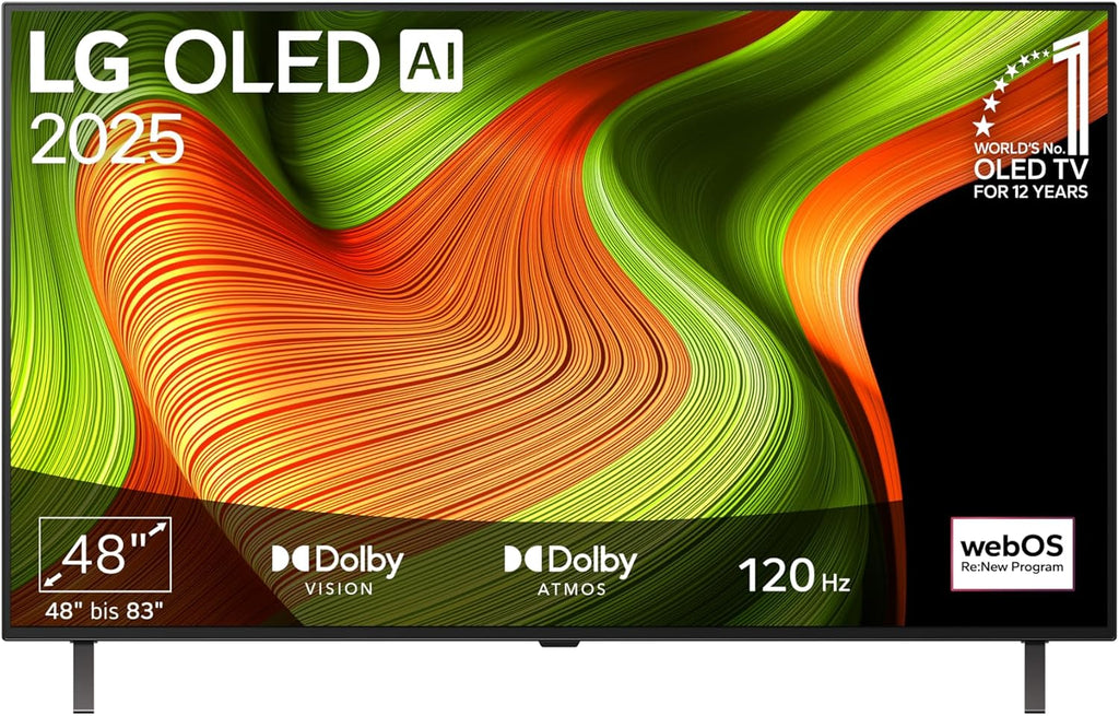 LG OLED48B59LA TV 48 Zoll (121 cm) 4K OLED AI TV (α8 Gen2 4K AI Prozessor, webOS 25, 120Hz) [Modelljahr 2025]