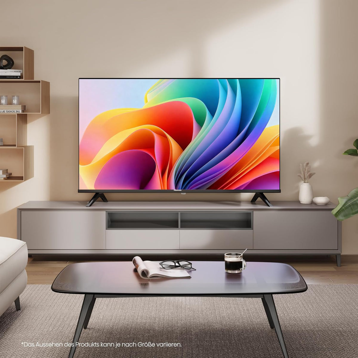 Hisense 40E4DS Fernseher 40 Zoll, 4K FHD Smart TV, Hi-View AI Engine, 60Hz Game Mode, Natural Colour Enhancer, Dolby Audio