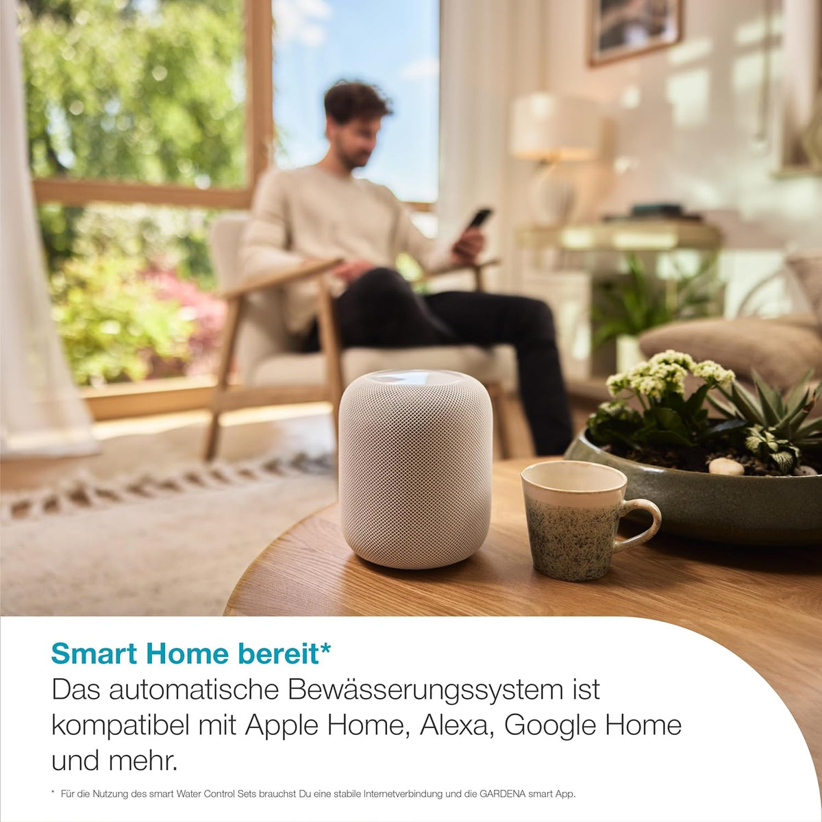 Gardena smart Water Control Set Bewässerungssteuerung; smart: Datengesteuerte Bewässerung*, Smart Home Integration*, Clevere Bewässerung, Hochwertige Ventiltechnik (19043-20)