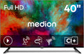 MEDION 100,3 cm (40 Zoll) Full HD Fernseher (Triple Tuner Receiver DVB-T2 DVB-C DVB-S2, 2 x HDMI, USB, Sleeptimer, Mediaplayer, VESA, CI+, MD 840002)