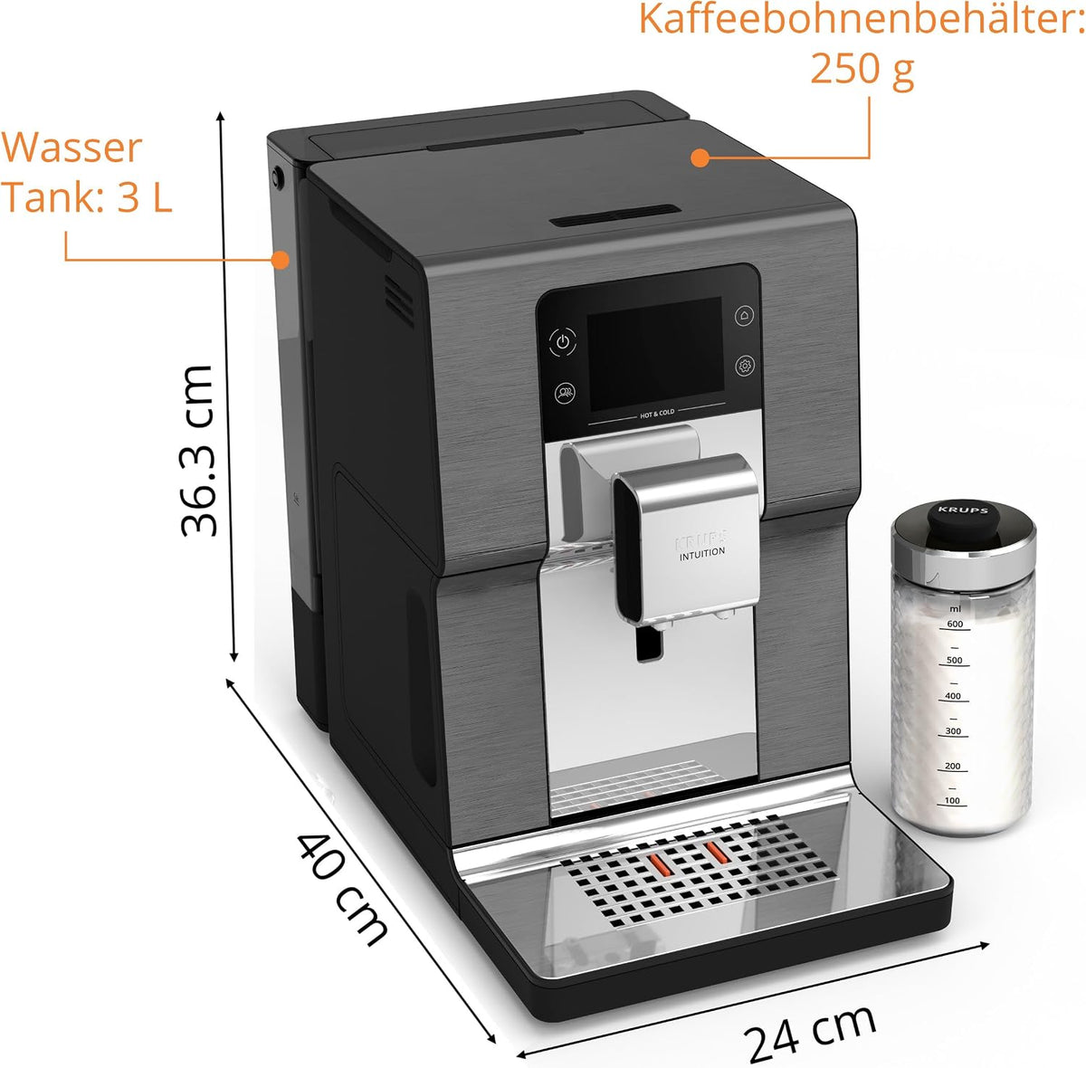 KRUPS Intuition Experience Hot&Cold Kaffeevollautomat, 2-Tassen-Funktion