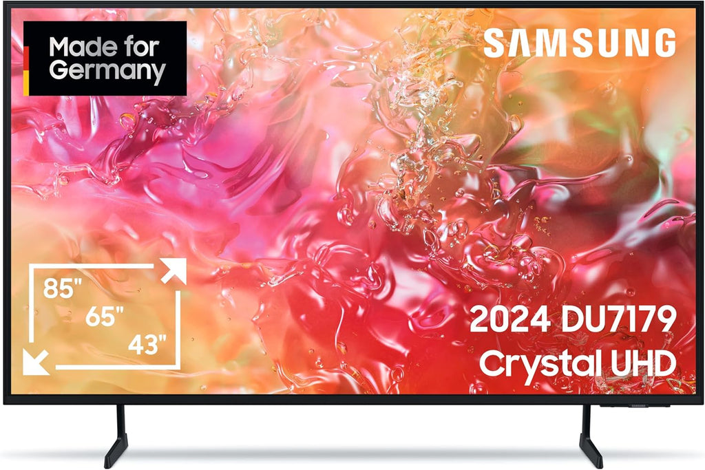 Samsung Crystal UHD DU7179 55 Zoll (138 cm), PurColor, Upscaling, Gaming Hub, Tizen OS, Smart TV, Alexa, 3D Surround Sound & Q-Symphony, 2024