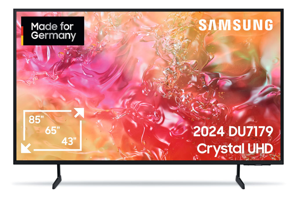 Samsung Crystal UHD DU7179 55 Zoll (138 cm), PurColor, Upscaling, Gaming Hub, Tizen OS, Smart TV, Alexa, 3D Surround Sound & Q-Symphony, 2024